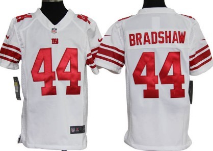 Nike youths Game Jersey New York Giants 44 Ahmad Bradshaw White